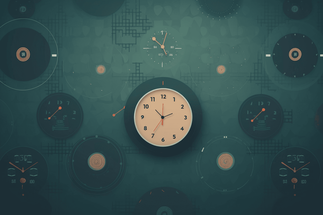 A wallpaper featuring a simple graphic of a digital clock or timer, with space for setting alarms and countdowns.