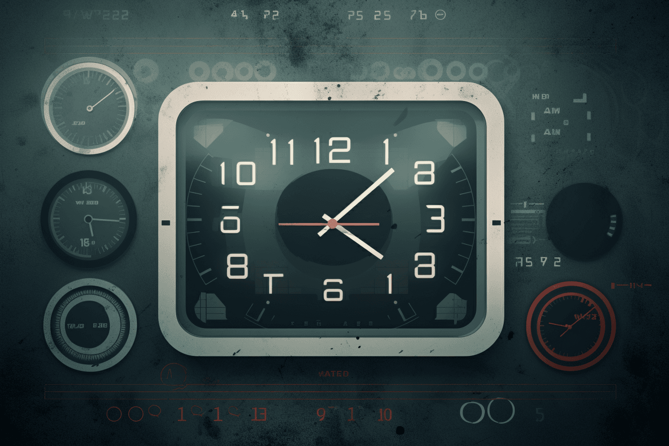 A wallpaper featuring a simple graphic of a digital clock or timer, with space for setting alarms and countdowns.