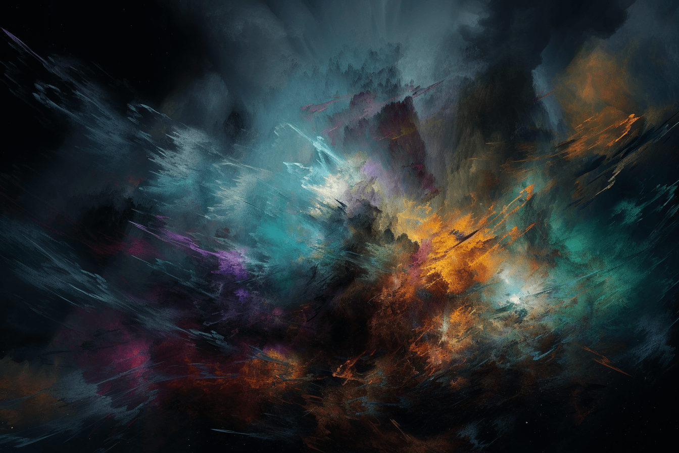 An abstract interpretation of a thunderstorm