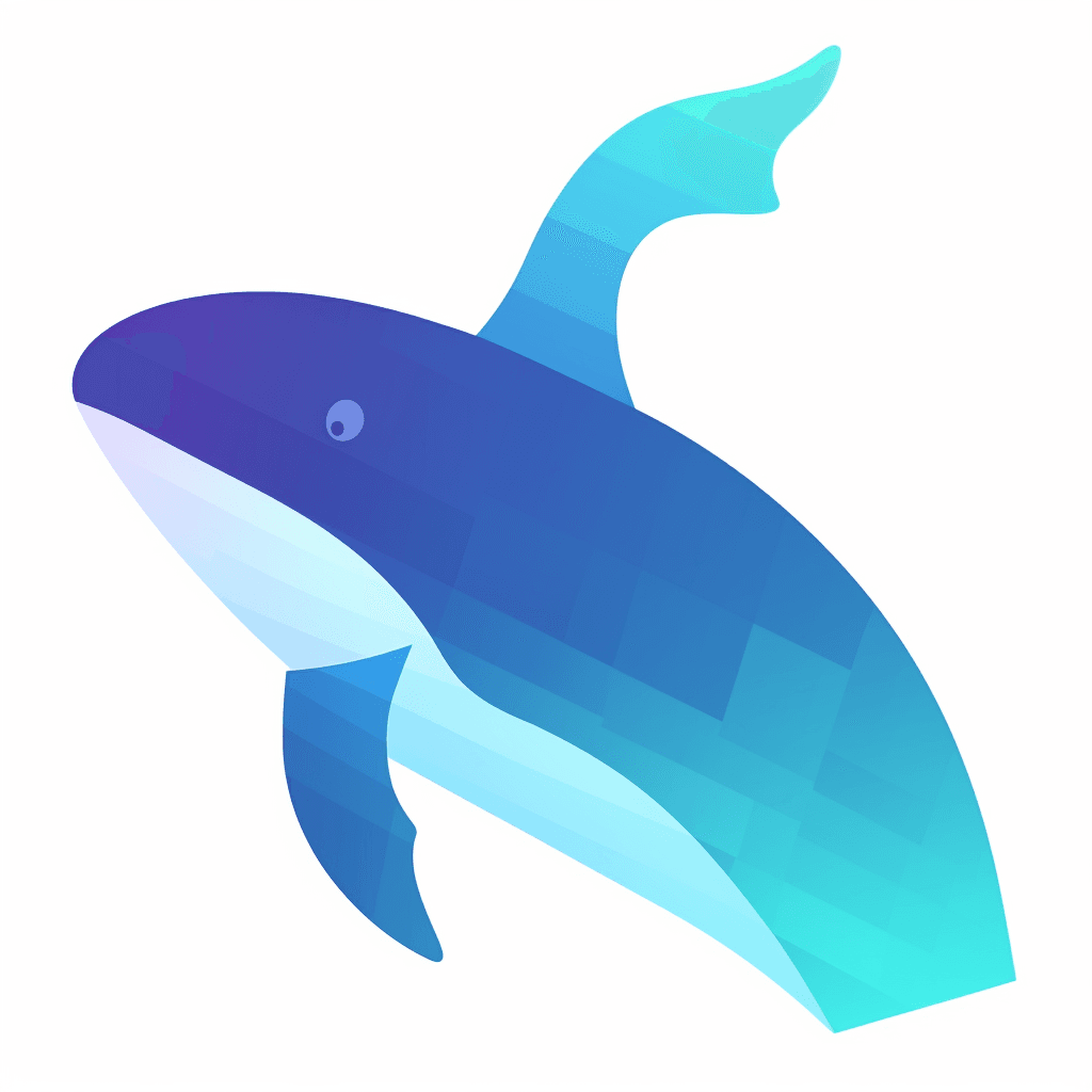 Blue whale as favicon