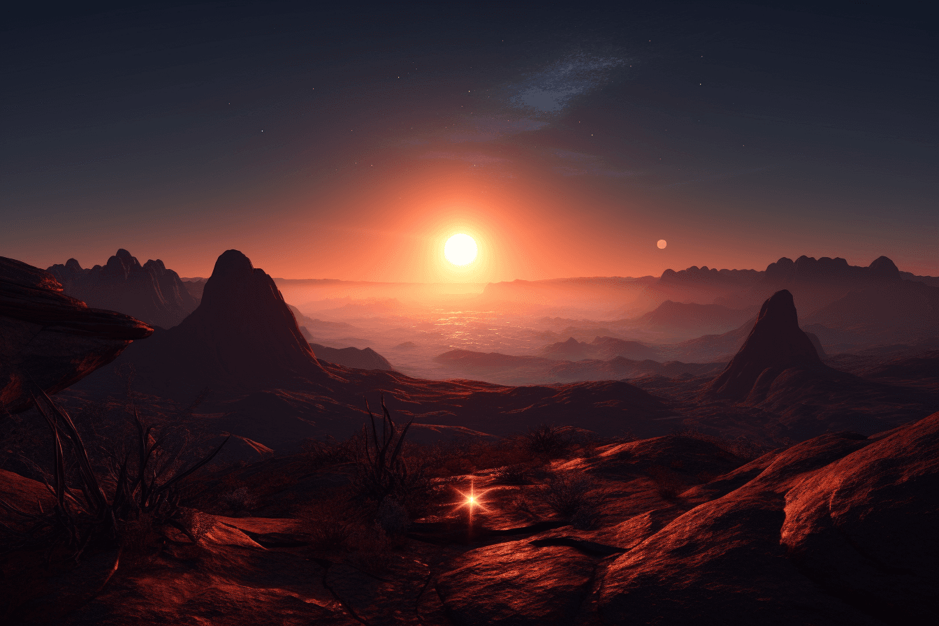 Sunrise on a distant planet