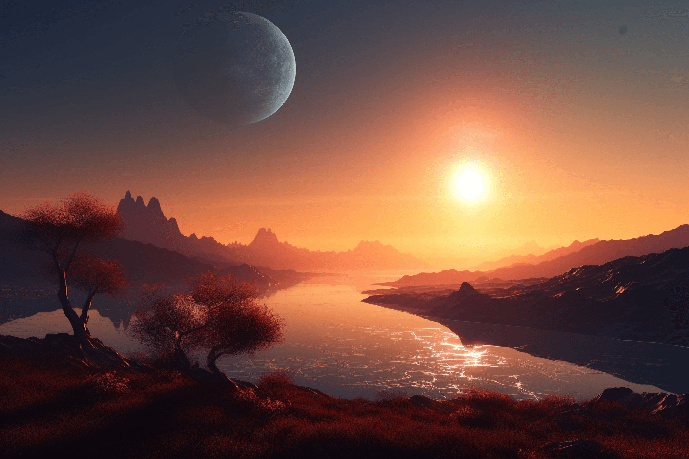 Sunrise on a distant planet