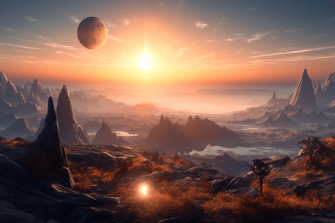 Sunrise on a distant planet