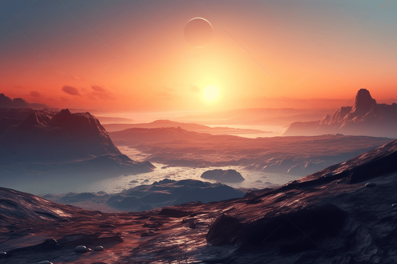 Sunrise on a distant planet