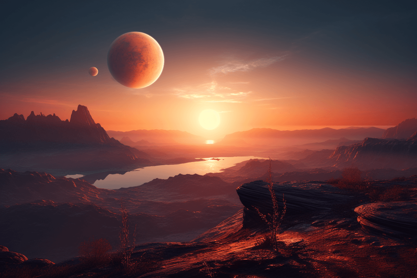 Sunrise on a distant planet